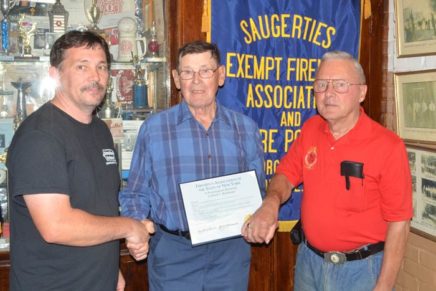 Saugerties fireman Cliff Breithaupt awarded for 60 years service
