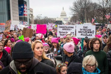Strong local presence in women’s marches