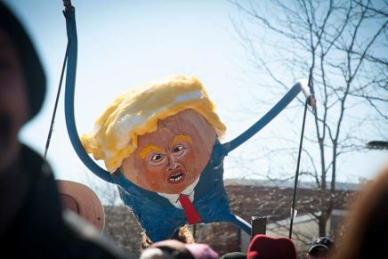“Persist and resist” was the message at SUNY New Paltz “Not My Presidents’ Day” rally