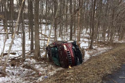 Two cars leave road in separate Saugerties crashes