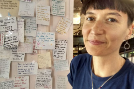 The mom behind the mitzvah wall