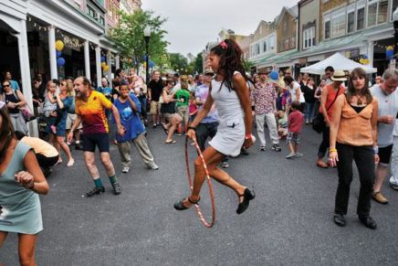 Block Party and classic car show in Uptown Kingston
