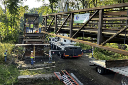 Rail trail bridge to reopen first week of October