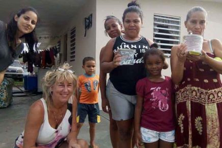 Two local women bring solar lights to hurricane-ravaged Caribbean island