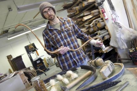 High Falls-based artisan Jason Wayne Beever creates handmade composite horn bows
