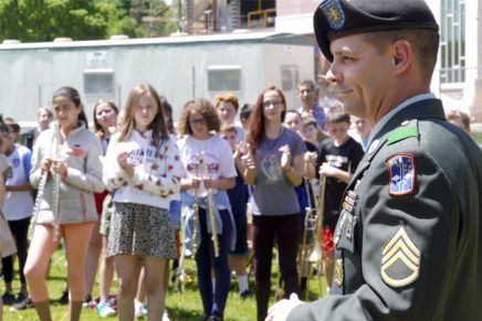 New Paltz middle-schoolers mark Memorial Day