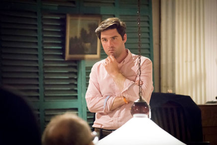 Candidate takes the road less traveled, stressing the way a congressman can help with small-town problems