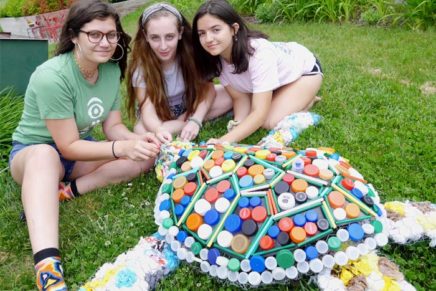 New Paltz High School students’ reused-plastic sculpture to be unveiled June 7 in Peace Park