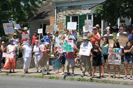 Over 100 protest immigration policy in New Paltz