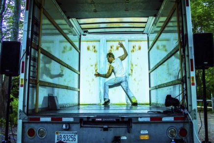 See a performance inside a U-Haul in Catskill