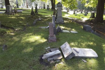 Kingston Police seek cemetery vandals