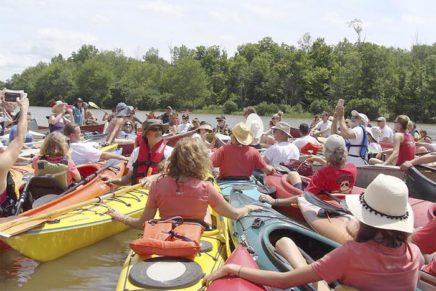 Save Tillson Lake group holds ‘Float-In’ to protest dam removal