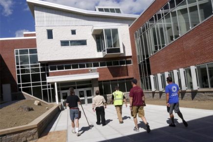 The new wing of the New Paltz Middle School is open for business