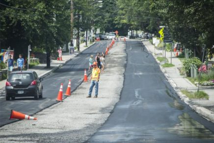 Woodstock extends Mill Hill Rd. construction
