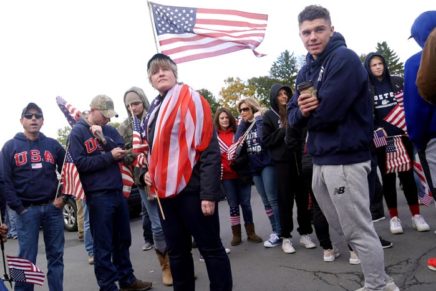 New Paltz flag appreciation event draws support, protest