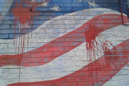 New Paltz flag mural vandalized