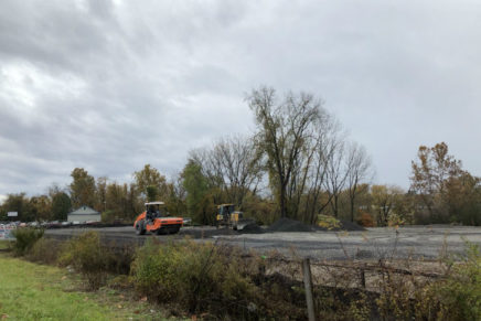 Plaza progress at Kingston Commons site