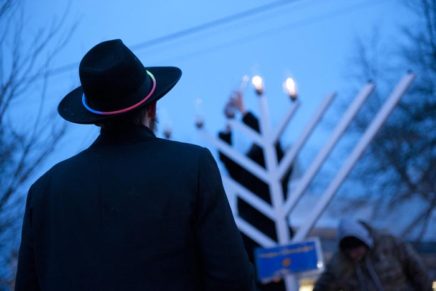 Mass menorah-lighting at Kingston’s Temple Emanuel