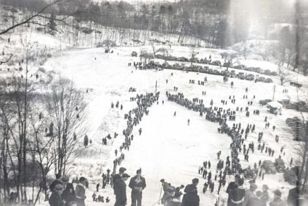 Ski jumping over downtown Rosendale: a history