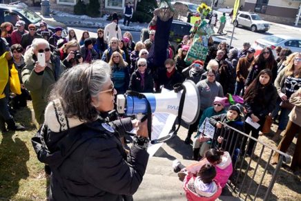 Activists for many causes find common ground at New Paltz International Women’s Day March