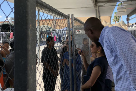 Delgado visits the border