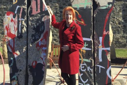 Artist Edwina Sandys, Churchill’s granddaughter, to discuss her Berlin Wall sculpture at FDR site